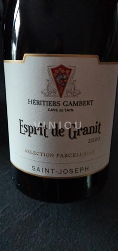Thung lũng Rhône Saint-Joseph Héritiers Gambert Cave de Tain Esprit de Granit 2020