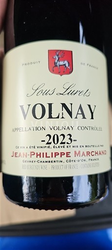 Burgundsko Volnay Jean-Philippe Marchand Sous Lurels 2023