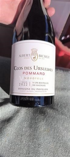 Burgundi Pommard Domaine Albert Bichot - du Pavillon Clos des Ursulines Monopole 2022