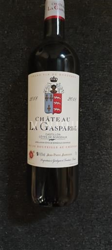 Bordeaux Castillon Côtes de Bordeaux Château La Gasparde 2018