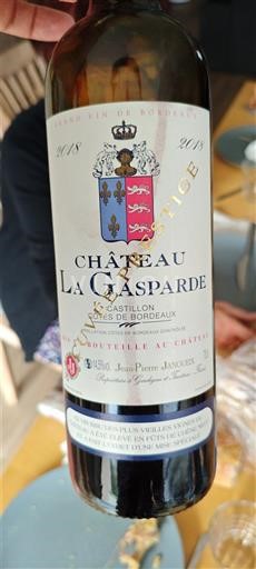 Bordeaux Castillon Côtes de Bordeaux Château La Gasparde 2018