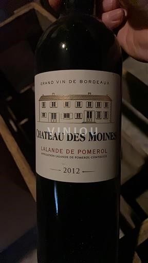 Bordeaux Lalande-de-pomerol Château Des Grands Moines 2012