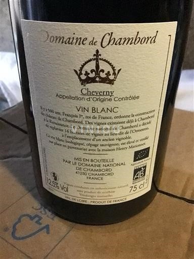 Thung lũng sông Loire Cheverny Domaine Chambord 2022