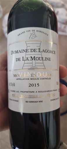 Bordeaux Moulis-en-Médoc Domaine Lagorce de La Mouline 2015