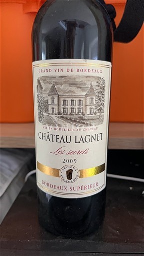 Bordéus Bordeaux Superior Château Lagnet Les Secrets 2009