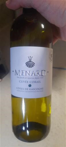 Sydvestfrankrig Côtes de Gascogne Domaine Ménard Corail Ikke årgangsbestemt