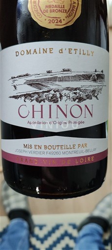 Thung lũng sông Loire Chinon Domaine Etilly 2023