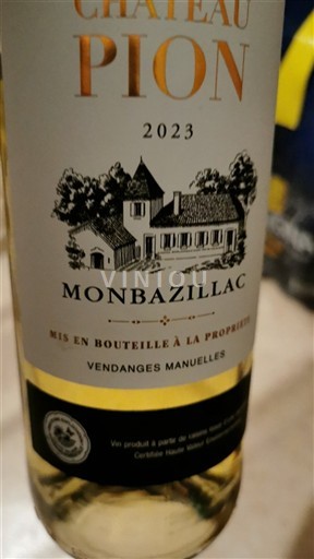 Sudoeste Monbazillac Château Pion 2023