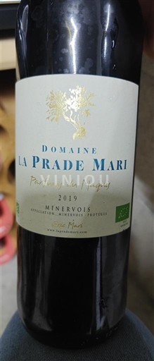 Languedoque Minervois Domaine La Prade Mari Parfum du Maquis 2019
