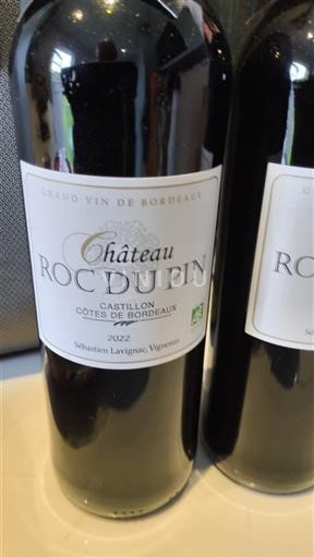 Bordeaux Castillon Côtes de Bordeaux Château Roc du Pin 2022