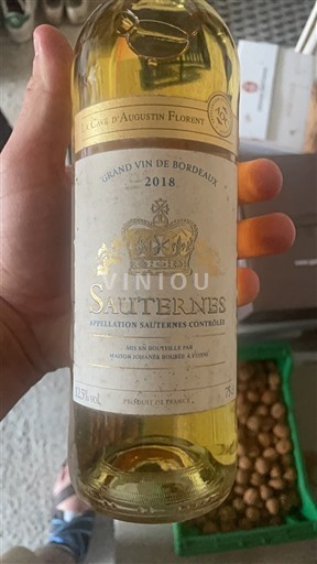 Bordeaux Sauternes La Cave Augustin Florent 2018