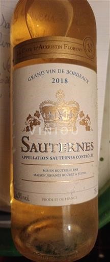 Bordeaux Sauternes La Cave Augustin Florent 2018