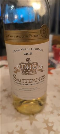 Bordeaux Sauternes La Cave Augustin Florent 2018