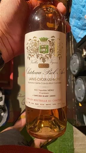 Bordeaux Sainte-Croix-Du-Mont Château Bel Air Vieilles Vignes 2000