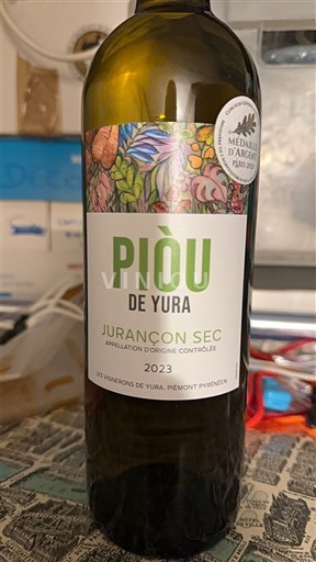 Vin Blanc sec Piòu de Yura Les Vignerons de Yura 2023 France Sud-Ouest Jurançon AOC