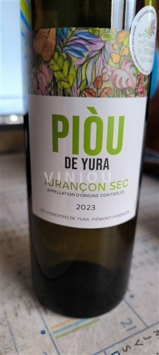 Sudoeste Jurançon Les Vignerons de Yura Piòu de Yura 2023