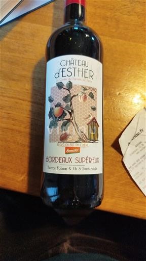 Bordéus Bordeaux Superior Château Esther 2019