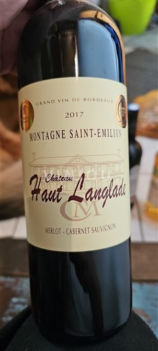 Bordo Montanja Sen Emilion Château Haut Langlade 2017