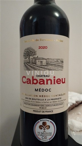 Bordeaux Médoc Château Cabanieu 2020