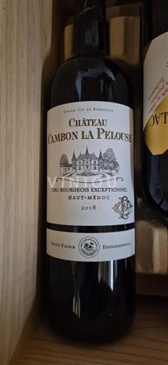 Bordeaux Haut-Médoc Cru Bourgeois Exceptionnel Château Cambon La Pelouse 2018