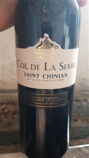 Languedoque Saint-Chinian Les Vins de Roquebrun Col de La Serre 2024