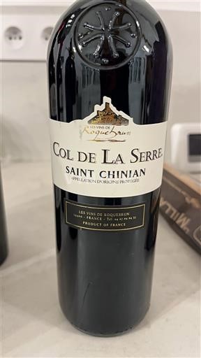 Languedoc Saint-Chinian Les Vins de Roquebrun Col de La Serre 2024