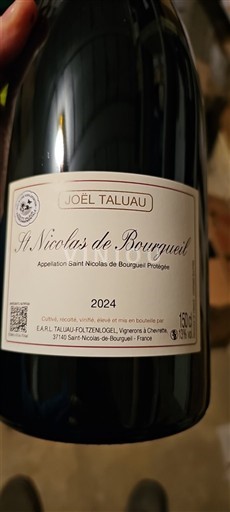 Thung lũng sông Loire Saint-Nicolas-De-Bourgueil Joël Taluau 2024