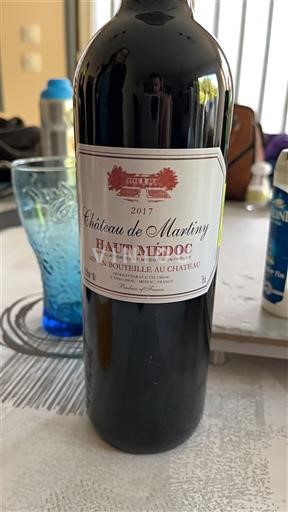Bordeaux Haut-Médoc Château Martiny 2017