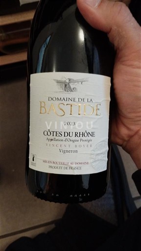 Thung lũng Rhône Côtes-du-rhône Domaine La Bastide 2023