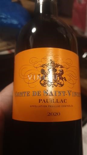 Bordeaux Pauillac Comte de Saint-Vincent 2020
