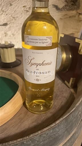 Bordeaux Sauternes Haut-Peyraguey Symphonie 2013
