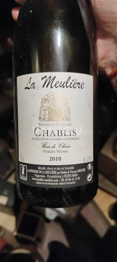 Bourgondië Chablis La Meulière Vieilles Vignes 2010