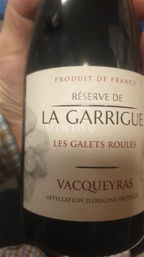 Thung lũng Rhône Vacqueyras La Garrigue Réserve de La Garrigue Les Galets Roulés 2022