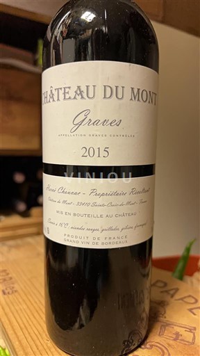 Bordeaux Graves Château Mont 2015