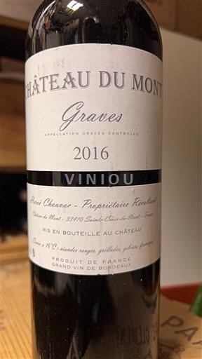 Bordeaux Graves Château Mont 2016