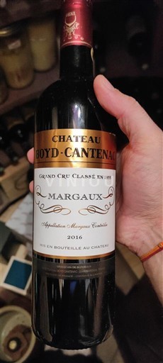 Bordeaux Margaux Grand Cru Château Boyd-Cantenac 2016