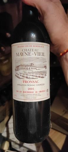 Bordeaux Fronsac Château Mayne-Vieil 2001