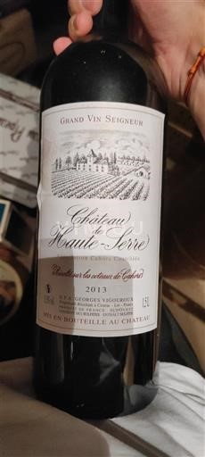 Sudoeste Cahors Château Haute-Serre 2013