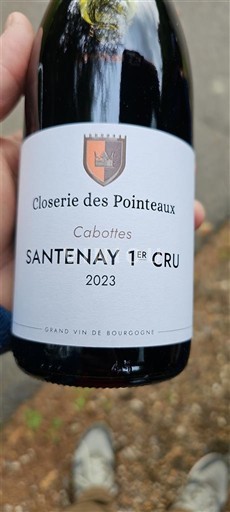 Burgundi Beaune kylien rinteet Premier Cru Closerie des Pointeaux Cabottes 2023