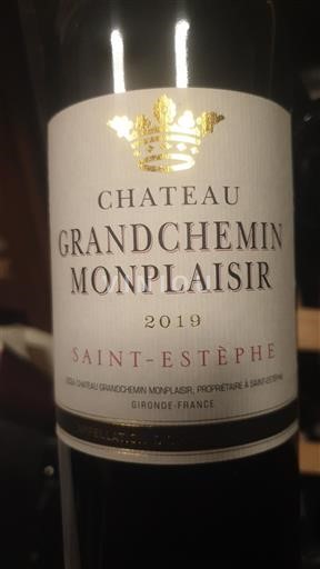 Bordeaux Saint-Estèphe Château Grandchemin Monplaisir 2019