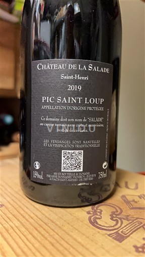 Languedoc Pic-saint-loup Château La Salade Saint-Henri 2019