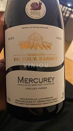 Burgundi Mercurey Domaine Four Bassot Vieilles Vignes 2023