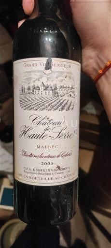 Sudoeste Cahors Château Haute-Serre 2005