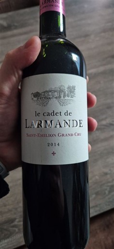 Bordeaux Saint-Émilion Grand Cru Grand Cru Château Larmande Le Cadet de Larmande 2014