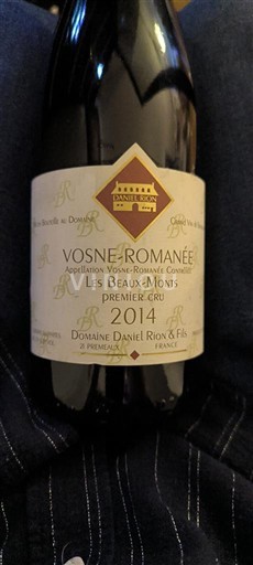 Borgogna Vosne-Romanée Premier Cru Domaine Daniel Rion & Fils Les Beaux Monts 2014