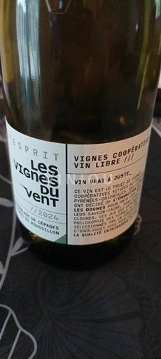 Langvedok Ni doloceno Les Vignes du Vent Esprit 2024