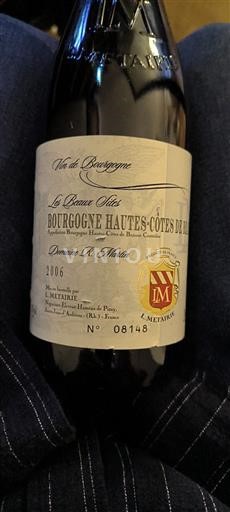 Burgundi Määrittelemätön Domaine R. Métaire Le Beau Clos 2006