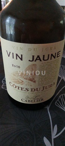 Jura Côtes-du-jura Caveau Cabelier Vin Jaune 2016