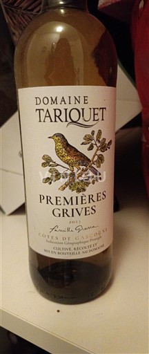 Tây Nam Côtes de Gascogne Domaine Tariquet Premières Grives 2023