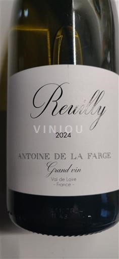 Loirevallei Reuilly Antoine de la Farge Grand vin 2024